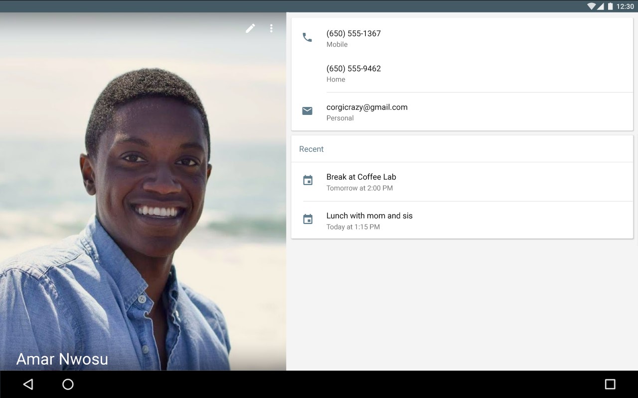 Скриншот 5 программы Google Contacts