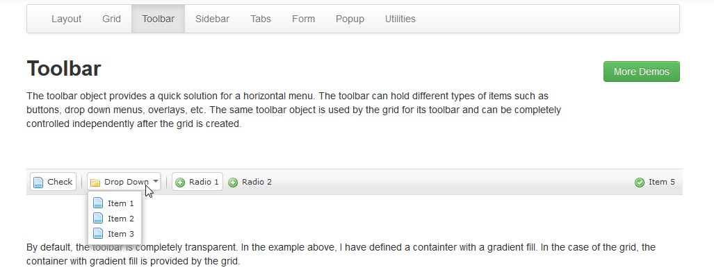 Скриншот 6 программы w2ui