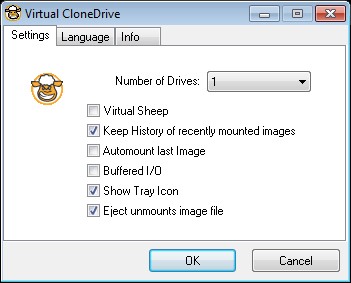 Скриншот 2 программы Virtual CloneDrive