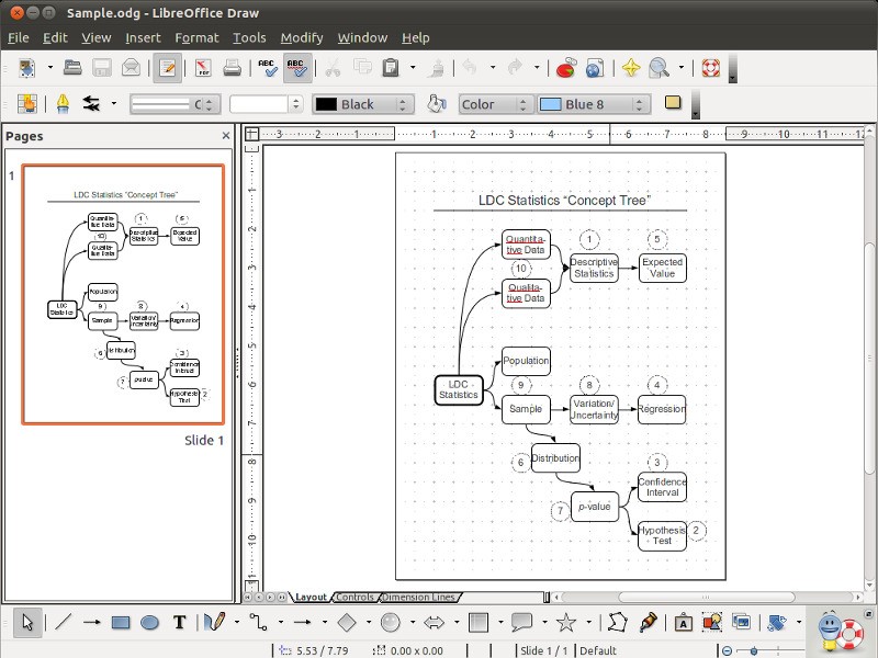 Схема в libreoffice