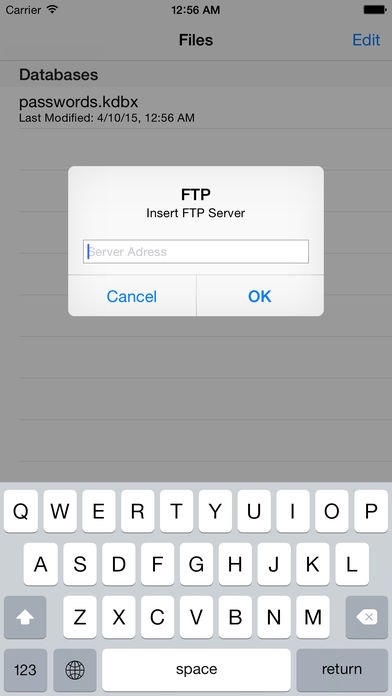 Скриншот 5 программы KeePass Touch
