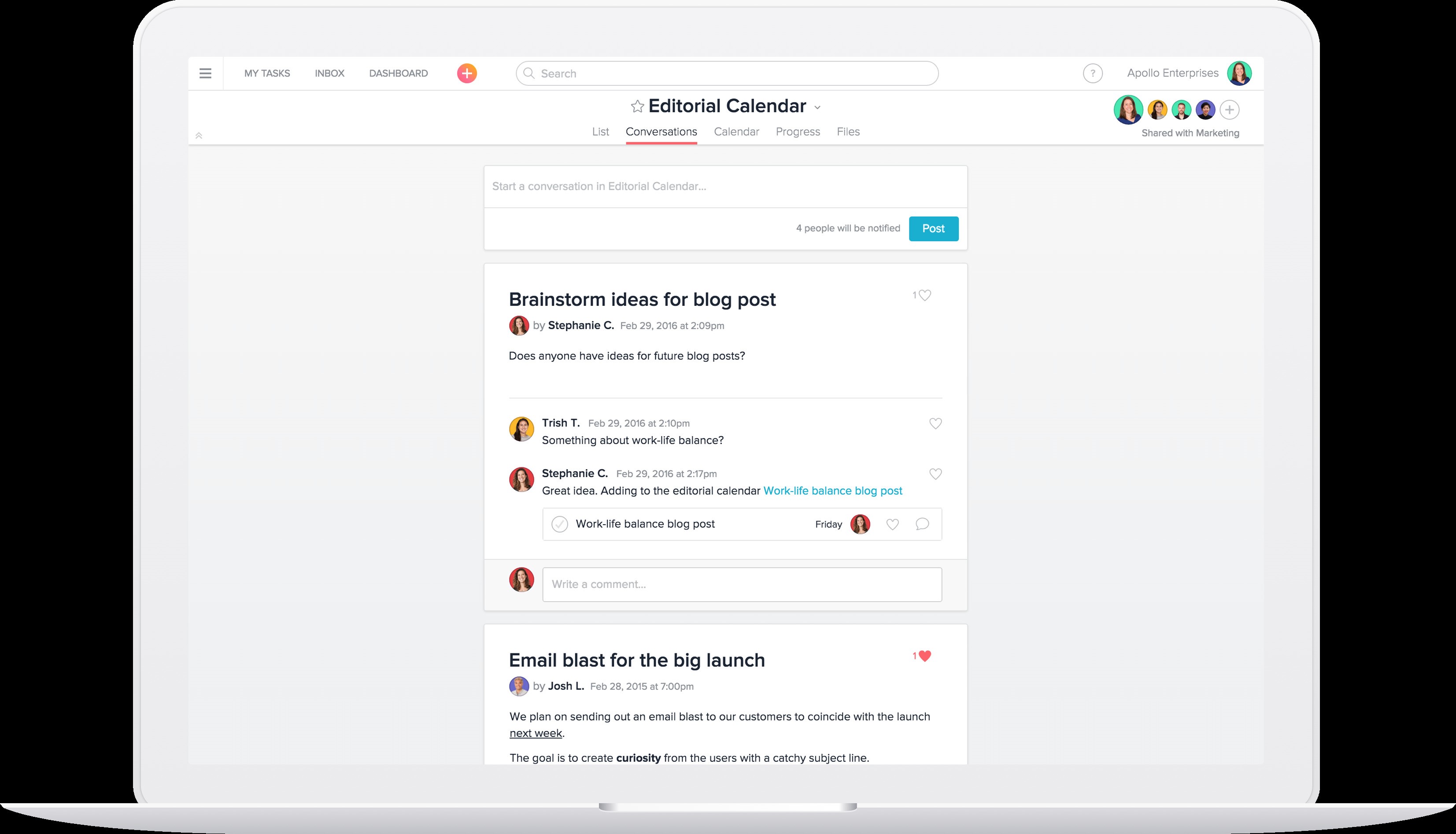 Скриншот 5 программы Asana