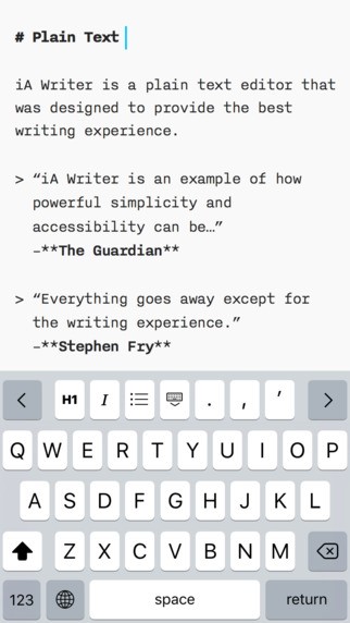 Скриншот 6 программы iA Writer