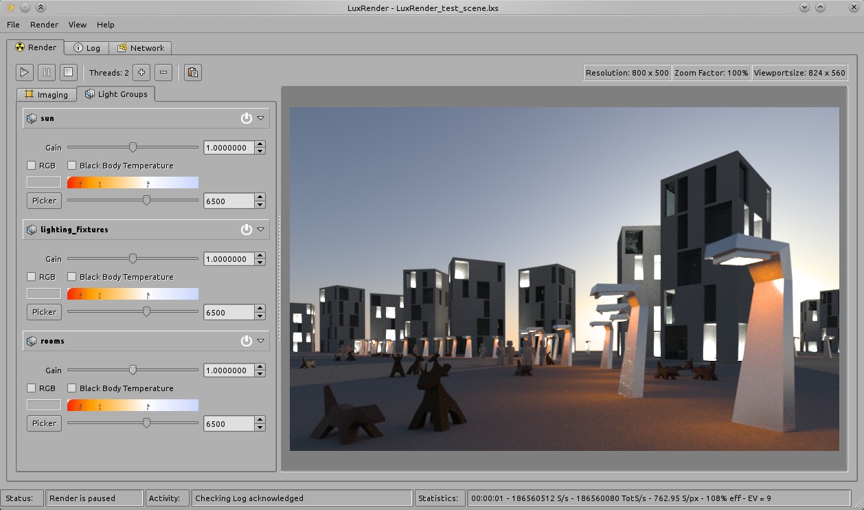 Скриншот 2 программы LuxRender