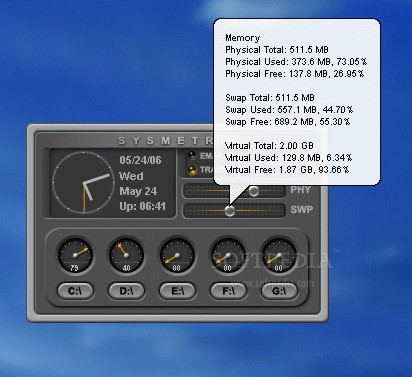 Скриншот 2 программы SysMetrix