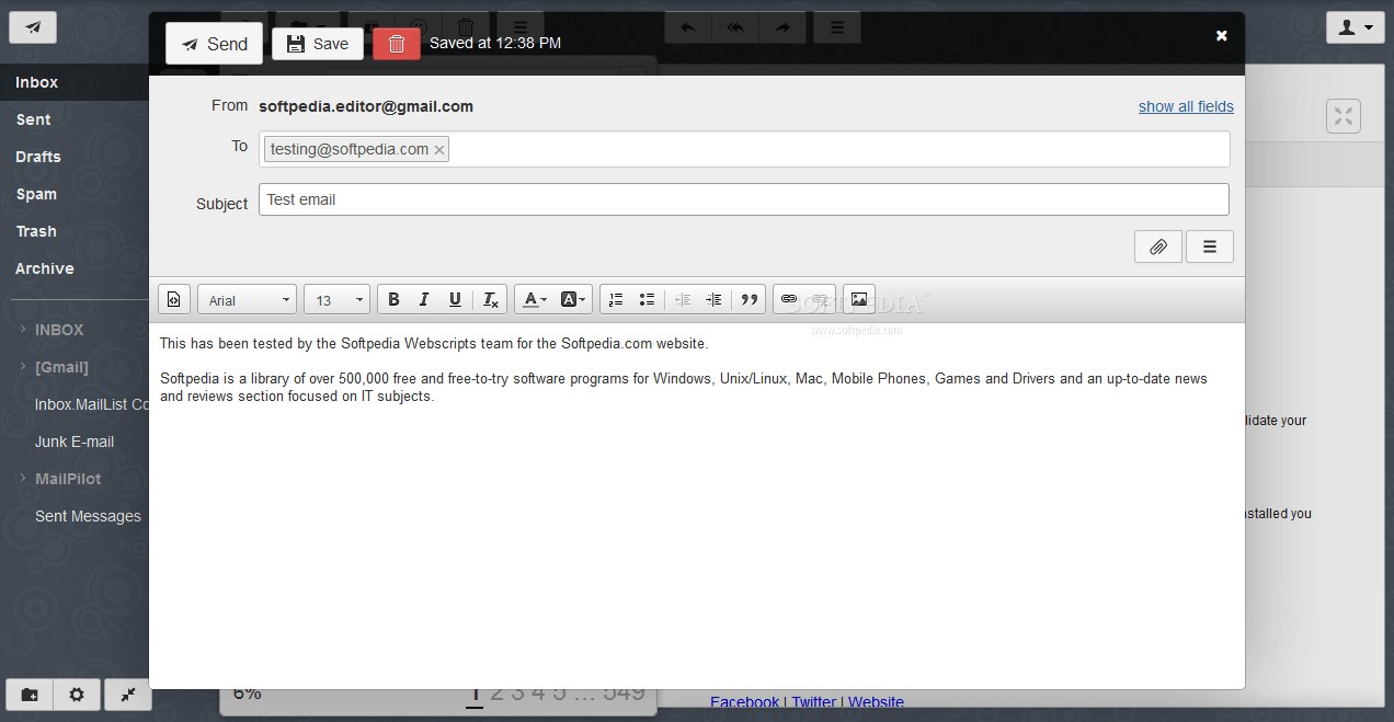 Скриншот 3 программы Rainloop