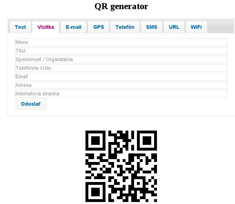 Скриншот 1 программы QR generator