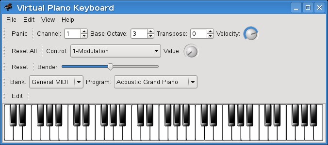 Скриншот 3 программы Virtual MIDI Piano Keyboard