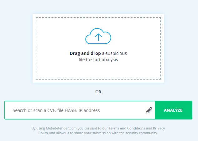 Скриншот 3 программы Metadefender