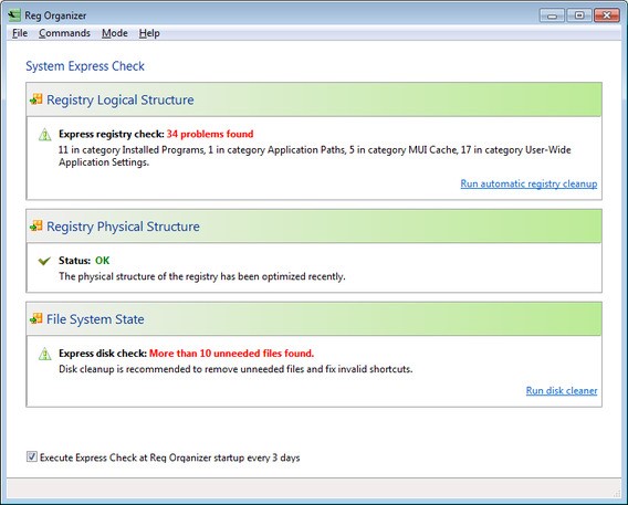 Скриншот 3 программы Reg Organizer