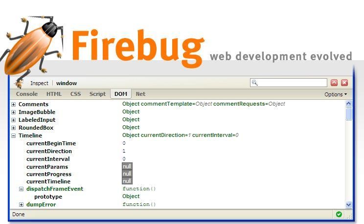 Скриншот 1 программы Firebug