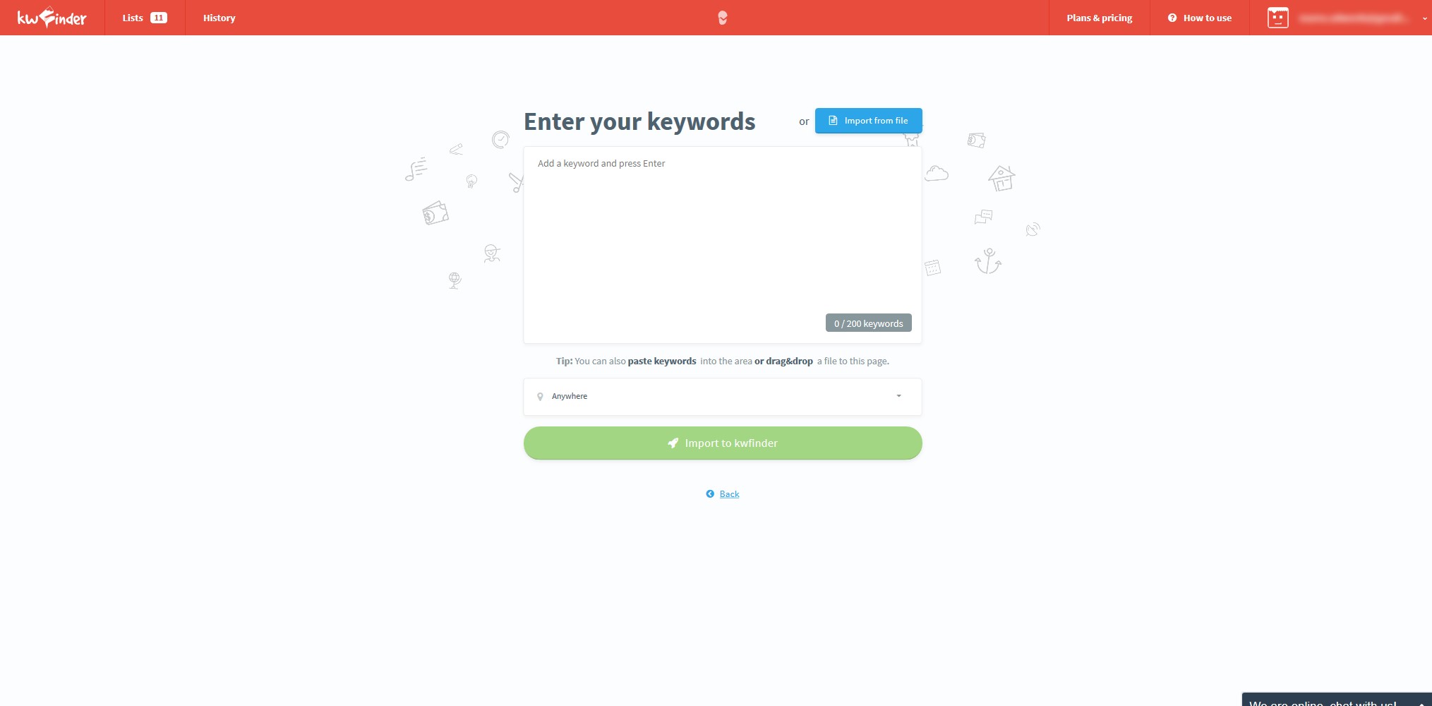 Скриншот 3 программы KWFinder