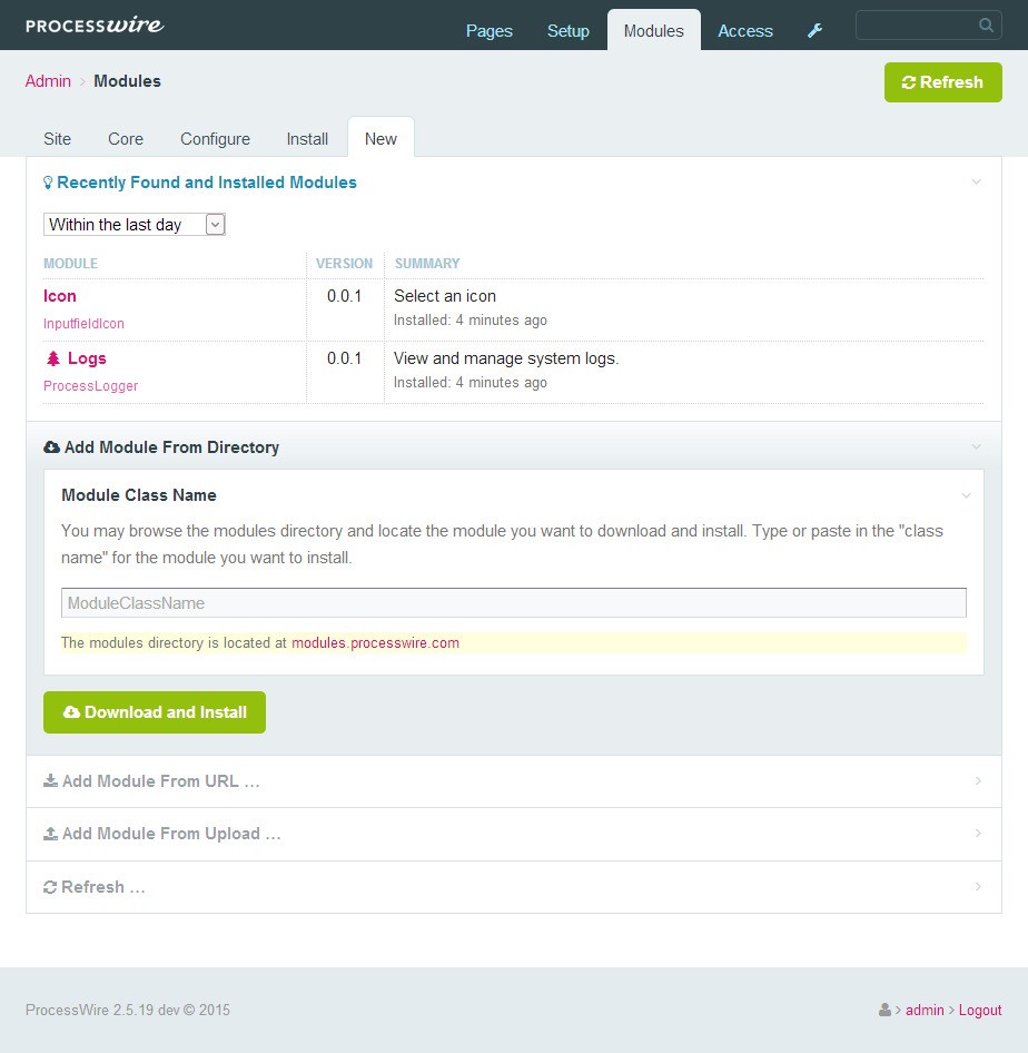 Скриншот 5 программы ProcessWire