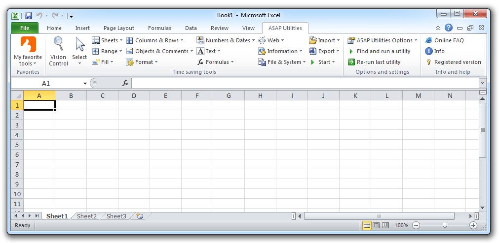 Скриншот 2 программы ASAP Utilities