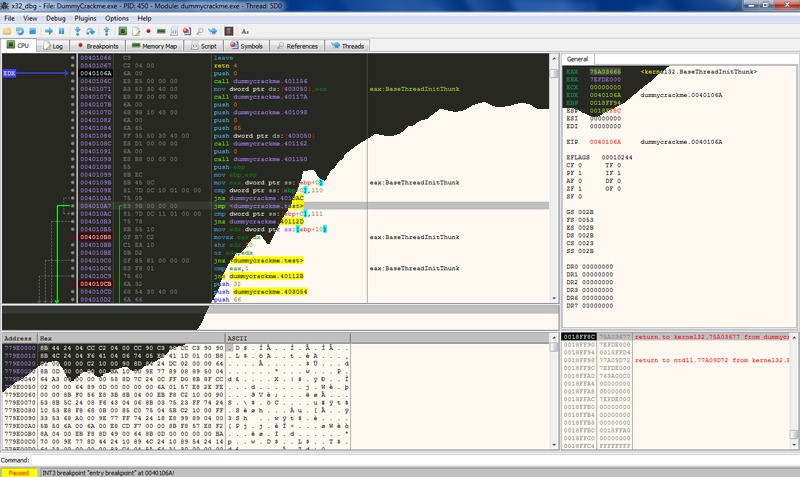 Скриншот 4 программы x64_dbg