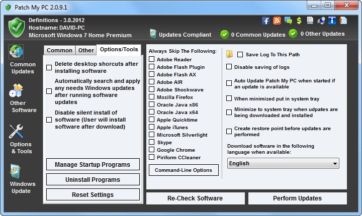 Скриншот 2 программы Patch My PC