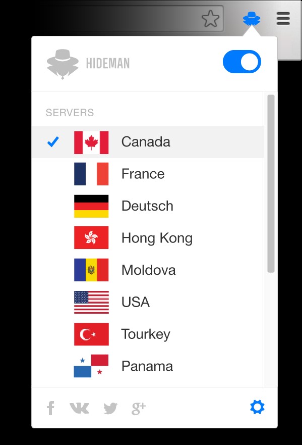 Скриншот 6 программы Hideman VPN