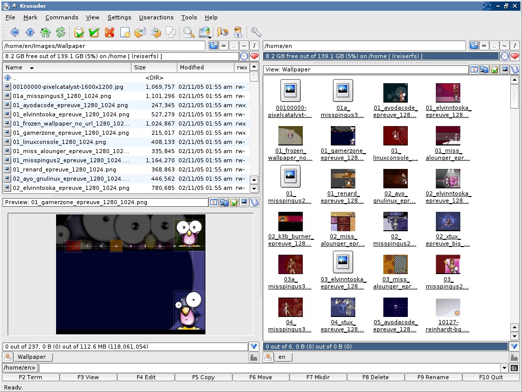 Скриншот 3 программы Krusader