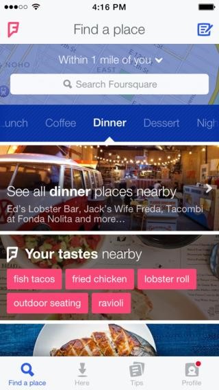 Скриншот 5 программы foursquare