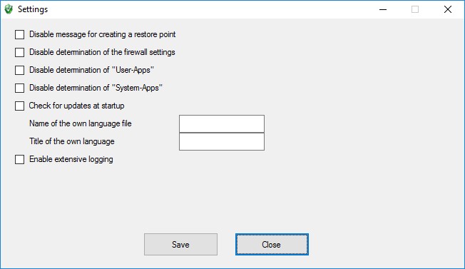 Скриншот 4 программы W10Privacy