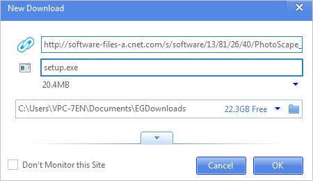 Скриншот 6 программы EagleGet