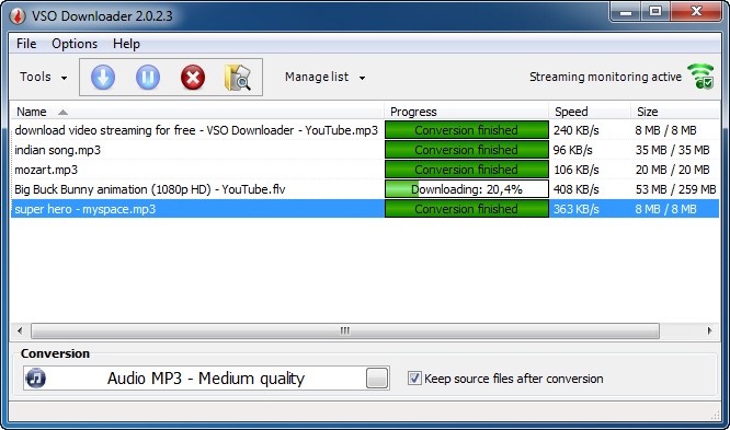 Скриншот 2 программы VSO Downloader