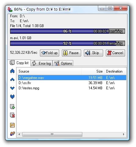 Скриншот 2 программы SuperCopier