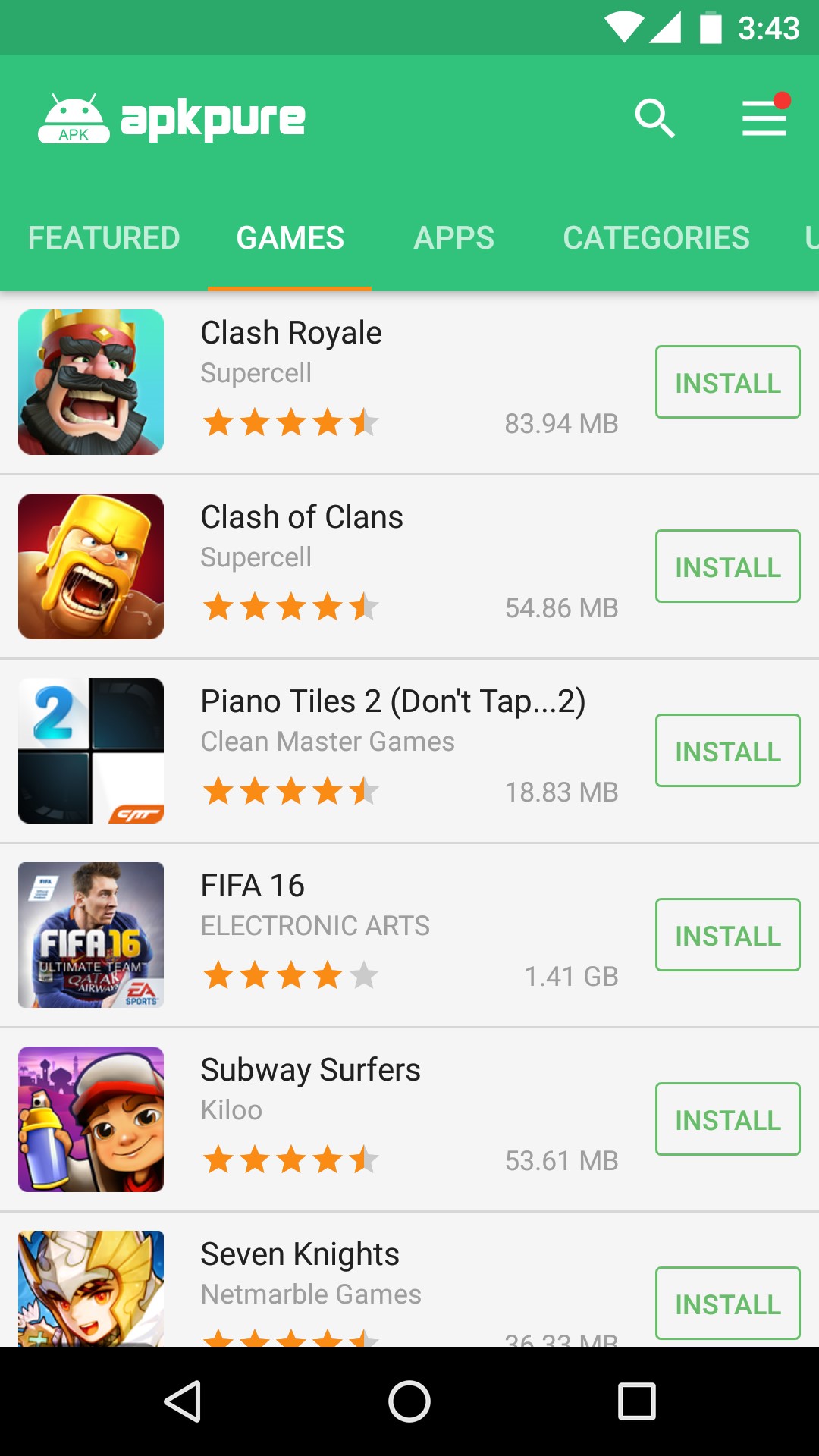 Скриншот 5 программы APK Pure