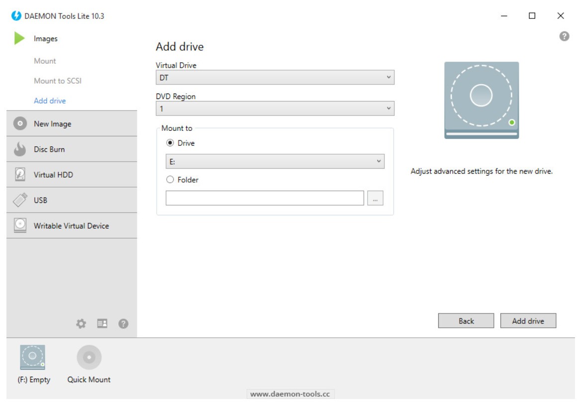 Скриншот 5 программы DAEMON Tools