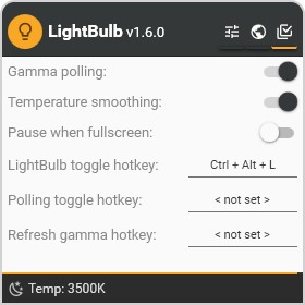 Скриншот 3 программы LightBulb