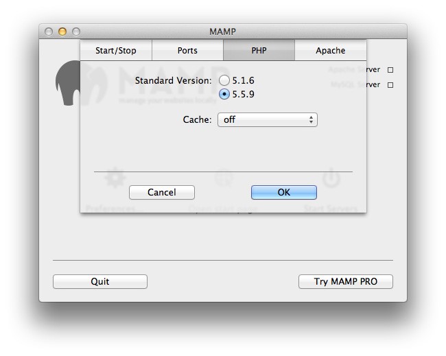 Скриншот 5 программы MAMP