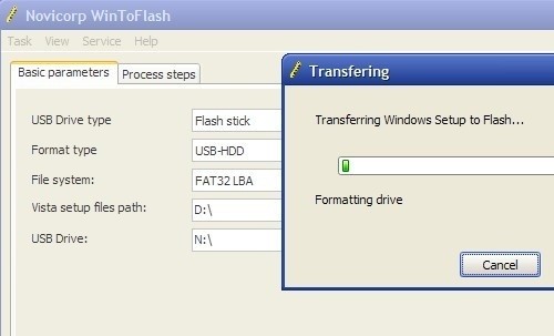 Скриншот 2 программы WinToFlash
