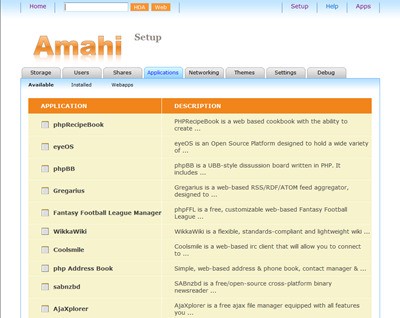 Скриншот 3 программы Amahi Home Server