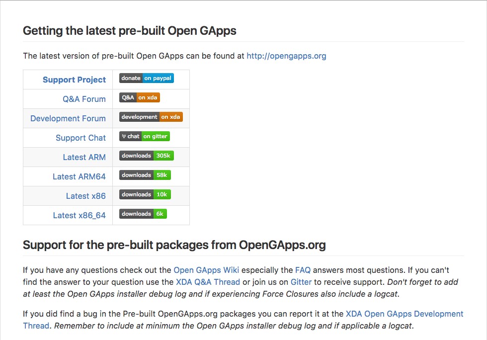 Скриншот 3 программы Open GApps
