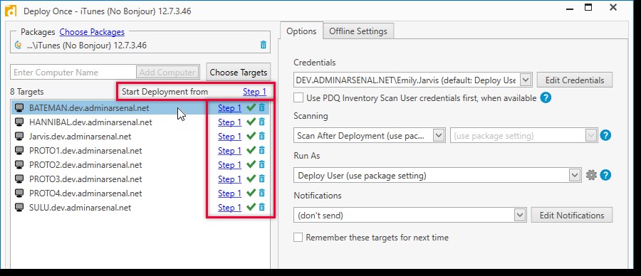 Скриншот 2 программы PDQ Deploy