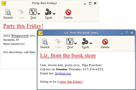 Скриншот 3 программы Tomboy