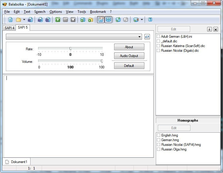 Скриншот 3 программы Balabolka